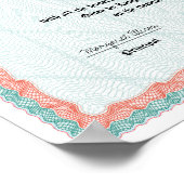 Poster Diplôme amusant, Doctorette de Bullcrap, Cadeau Ga (Coin)