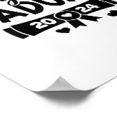 Poster Diplômé de 5e année Dernière journée de l'école se (Coin)