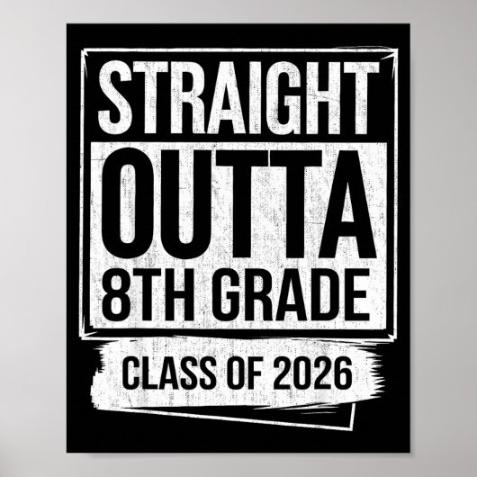 Poster Diplômé de 8e année promotion 2026 (Devant)