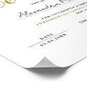 Poster Diplôme de base de certificat d'or classe Logo (Coin)