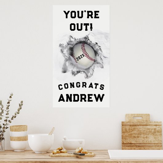 Poster Diplôme de baseball 2025 (Cuisine)