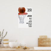 Poster Diplôme de basket-ball (Cuisine)