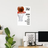 Poster Diplôme de basketball (Bureau à domicile)