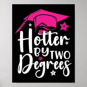 Poster Diplôme de deux degrés Hotter 2025 Diplôme Collège