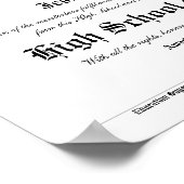Poster Diplôme de fin d'études secondaires (Coin)