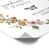 Poster Diplôme de Fleur sauvage coloré (Coin)