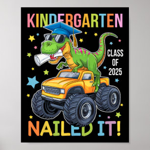 Poster Diplômé de la promotion 2025 de la maternelle Dino