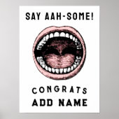 Poster Diplôme de l'école dentaire (Devant)