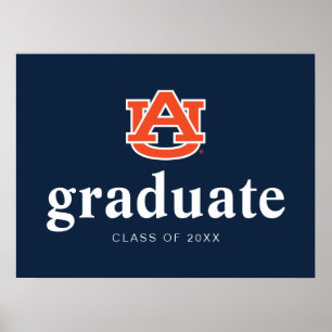 Poster Diplôme de l'Université d'Auburn - Auburn Tigers