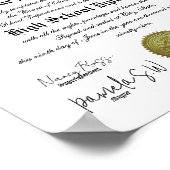 Poster Diplôme de lycée portrait classique (Coin)