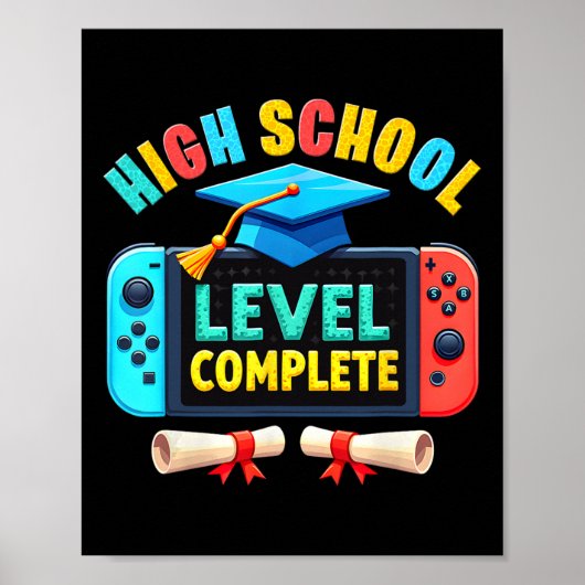 Poster Diplôme de niveau lycée complet Cl 2025 Jeu (Devant)