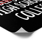 Poster Diplôme de niveau secondaire - Funny Middle School (Coin)