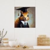 Poster Diplômé d'écureuil (Cuisine)