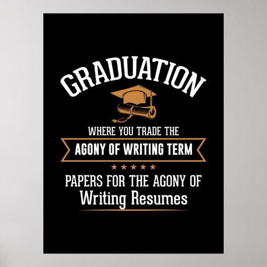 Poster Diplôme d'études où vous travaillez (Devant)