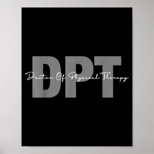 Poster Diplômé étudiant en doctorat en thérapie physique