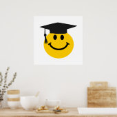 Poster Diplômé face avec casquette de diplôme (Cuisine)