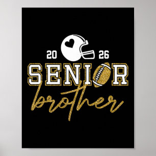 Poster Diplômé Frère Sénior Football Cl De 2026 Fami
