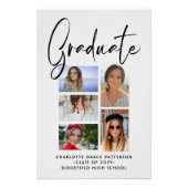 Poster Diplôme Multi Photo Élégant (Devant)