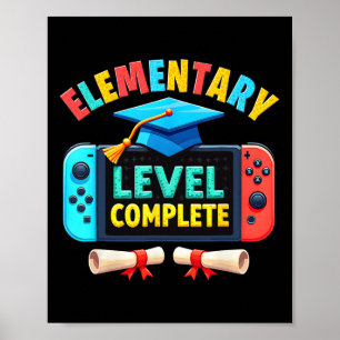 Poster Diplômé Niveau Élémentaire Cl 2025 Joueur