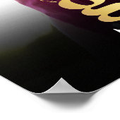 Poster Diplômé Or Noir Photo Typographie Gras Moderne (Coin)