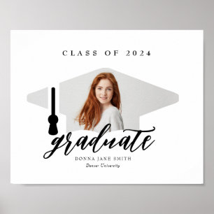 Poster Diplôme Photo Casquette Diplôme Garder cadeau
