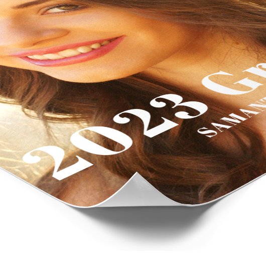 Poster Diplôme photo moderne (Coin)