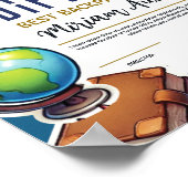 Poster Diplôme pour enfants personnalisable - Amusant et (Coin)