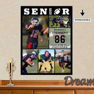 Poster Diplôme supérieur de football 6 Photo Collage
