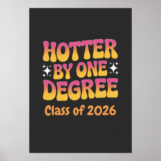 Poster Diplômé Un Degré Plus Chaud 2026 (Devant)