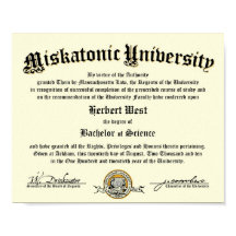 Diplôme universitaire miskatonique