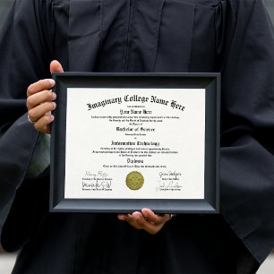 Poster Diplôme universitaire ou collégial Replica Art