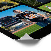 Poster Diplômée 19 Photo Gold Brush Typographie Noir (Coin)