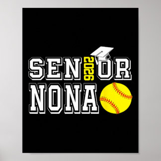 Poster Diplômée Nona Cl de 2026 Softball Nona Remise des