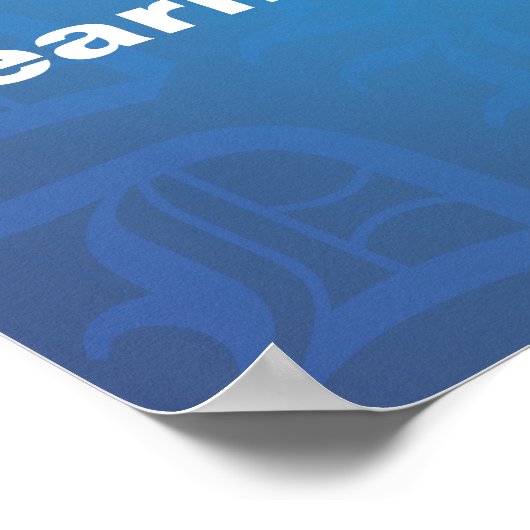 Poster Diplômes en ligne de Modèle d'affiche (Coin)