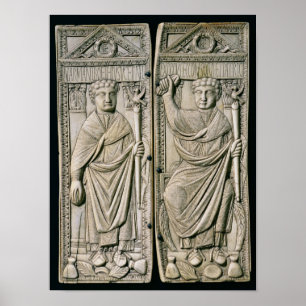 Poster Diptych of Boethius Consul in 487 AD