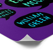 Poster dire leurs noms arc-en-ciel (Coin)