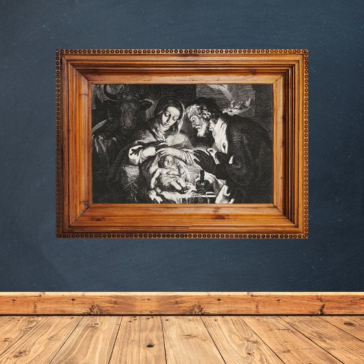 Poster Directeur de la scène de la Nativité de Noël