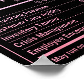 Poster Directeur de magasin (Coin)