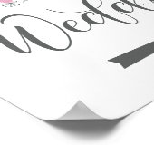 Poster Direction mariage Signer Flèche droite (Coin)