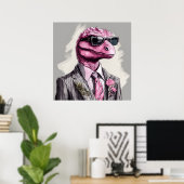 Poster Directorsaurus rex Dinosaur Art Imprimer (Bureau à domicile)