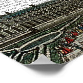Poster Dirigeable au-dessus de la ville (Coin)