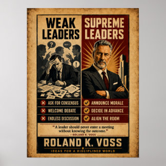 Poster Dirigeants Faibles vs Dirigeants Suprêmes