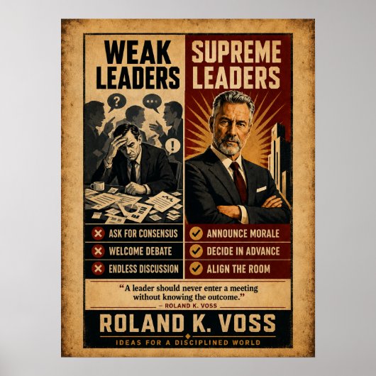 Poster Dirigeants Faibles vs Dirigeants Suprêmes (Devant)