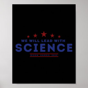 Poster Diriger avec la science Joe Biden Kamala Harris 20