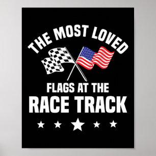 Poster Dirt Track Racing Automobile Race American Indepen