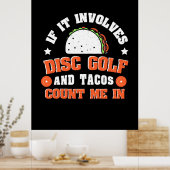 Poster Disc Golf and Tacos Count Me In (Cuisine)