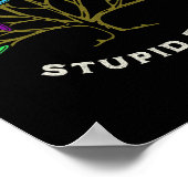 Poster Disc Golf - Arbre Stupide Drôle Sarcastique  (Coin)