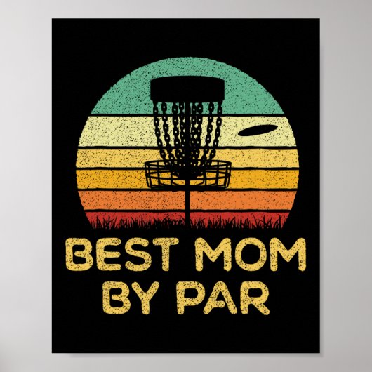 Poster Disc Golf Meilleure Maman (Devant)