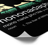 Poster Disc Golf Mononadaphobia Funny Disk Golf 1  (Coin)