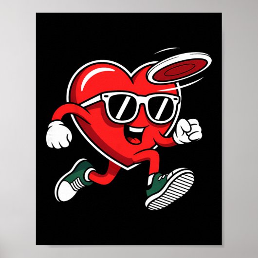 Poster Disc Golf Saint-Valentin  (Devant)